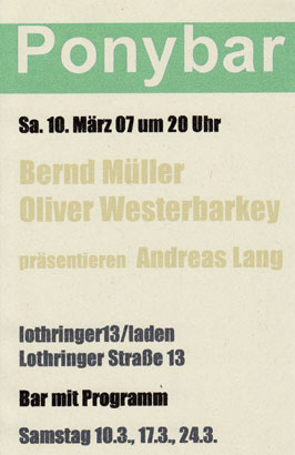 flyer bernd müller oiver westerbarkey